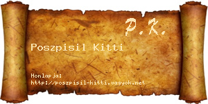 Poszpisil Kitti névjegykártya